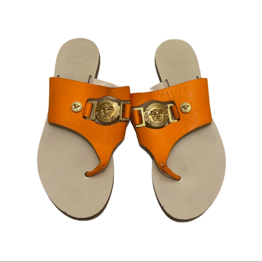 Versace Leather Sandals Size 36.5
